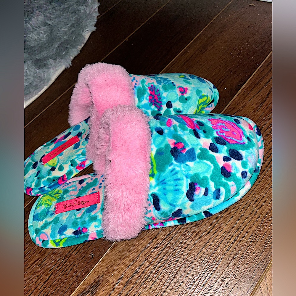 Lily Pulitzer Floral Slippers